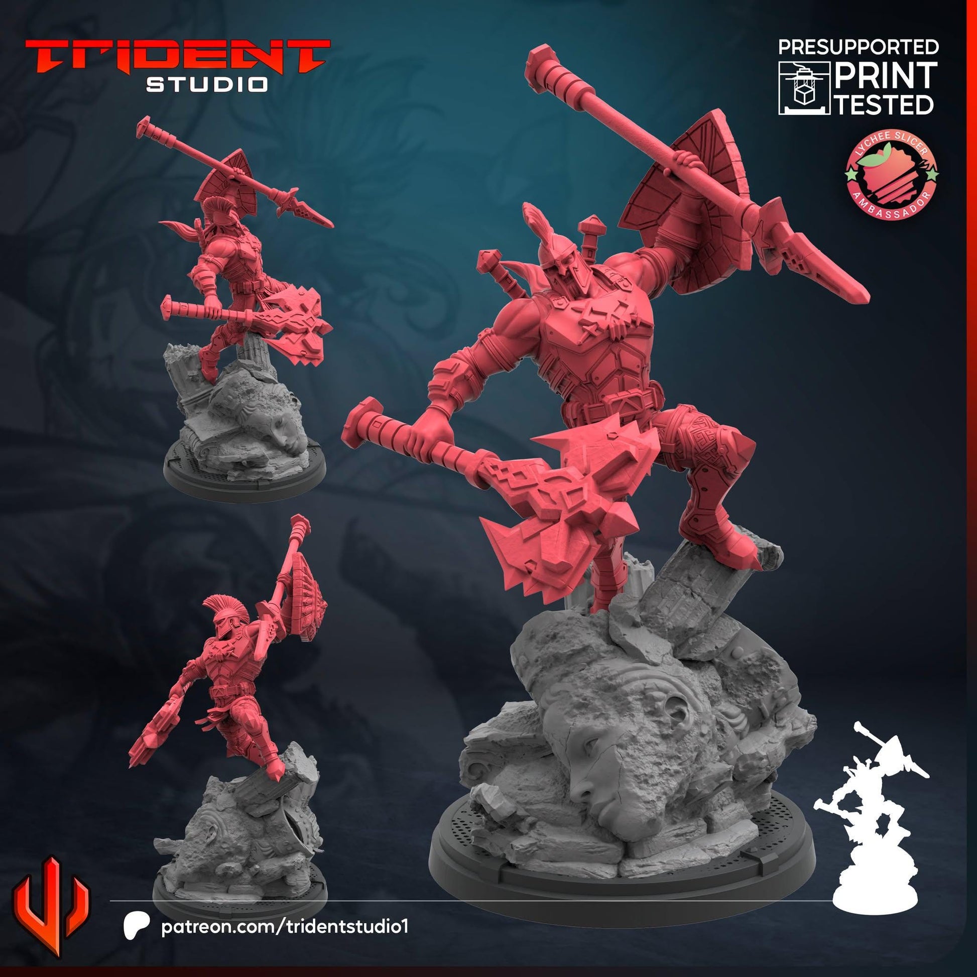 Ares (Fan art sculpted by Trident Studio) (Crisis Protocol Proxy/Alternative)