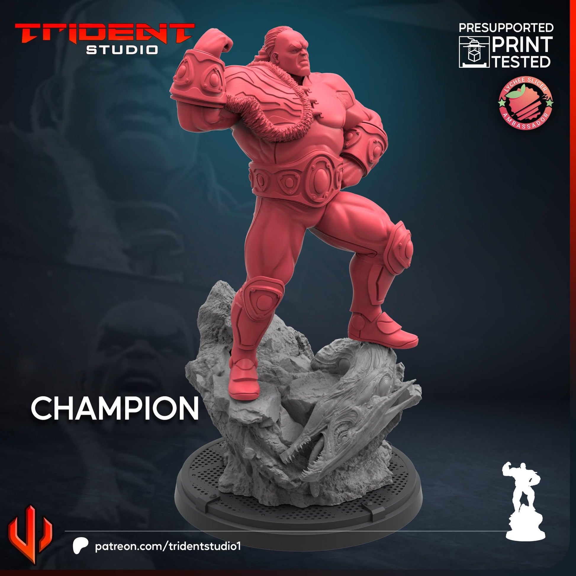 Champion (Fan art sculpted by Trident Studio) (Crisis Protocol Proxy/Alternative)