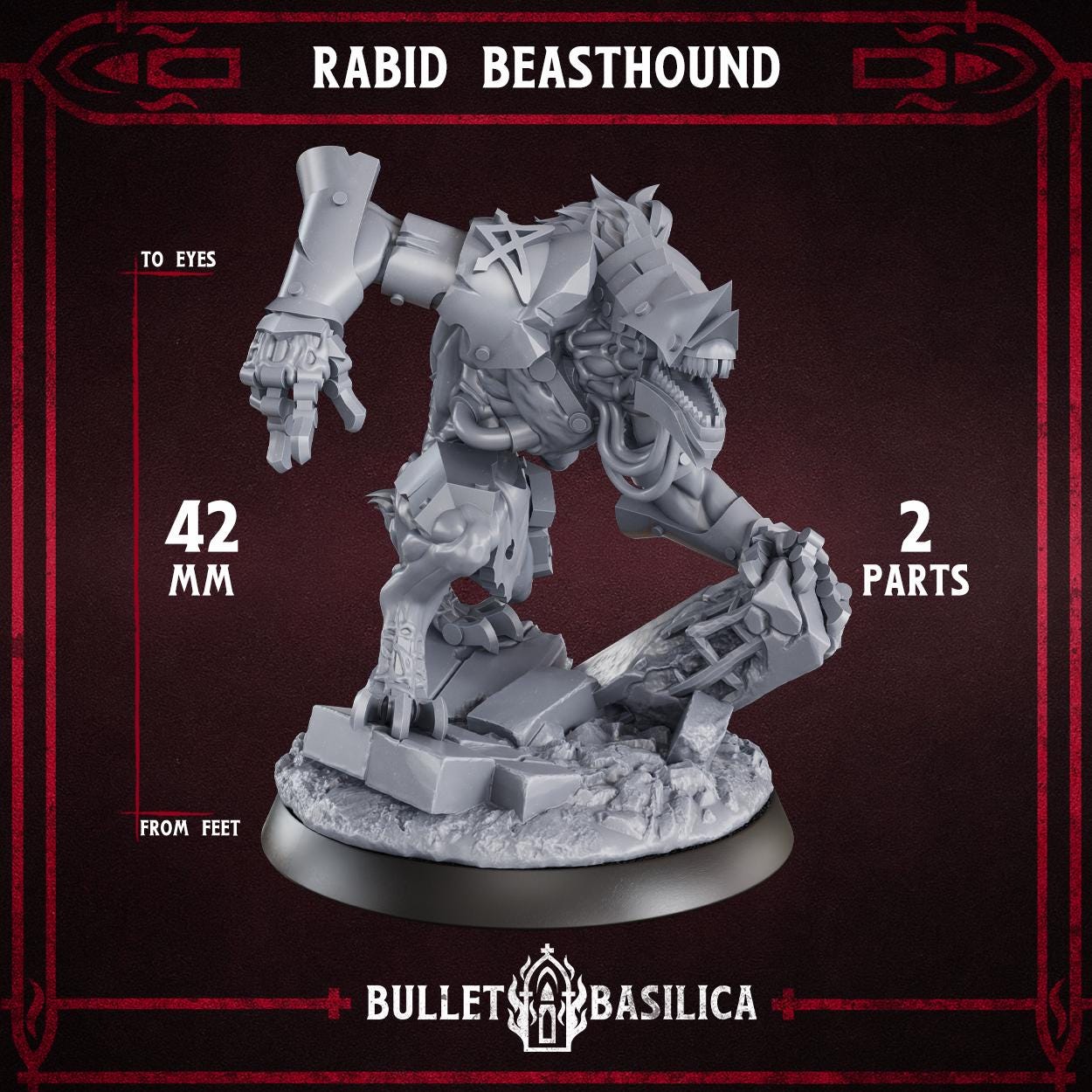 Rabid Beasthound - Sculpted by Bullet Basilica