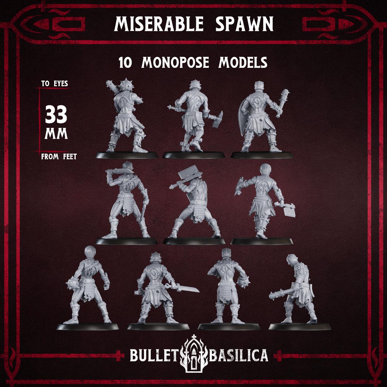 Miserable Spawn Squad (x10) - Sculpted by Bullet Basilica