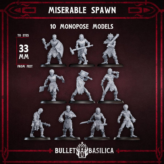 Miserable Spawn Squad (x10) - Sculpted by Bullet Basilica
