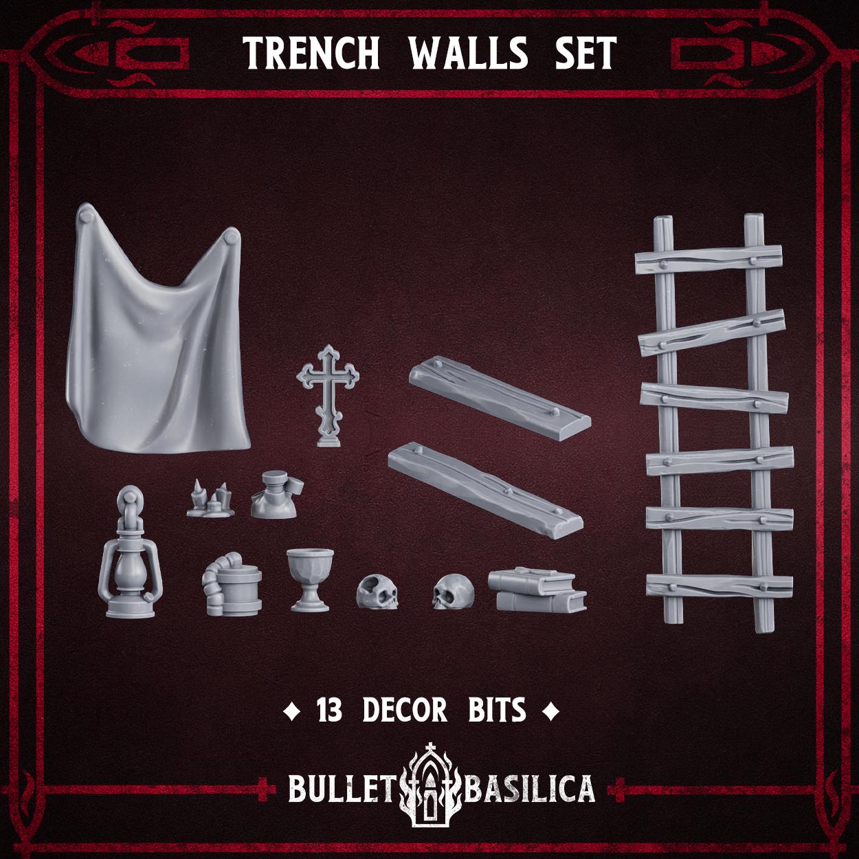 Trench Walls Set - Sculpted by Bullet Basilica