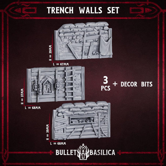 Trench Walls Set - Sculpted by Bullet Basilica