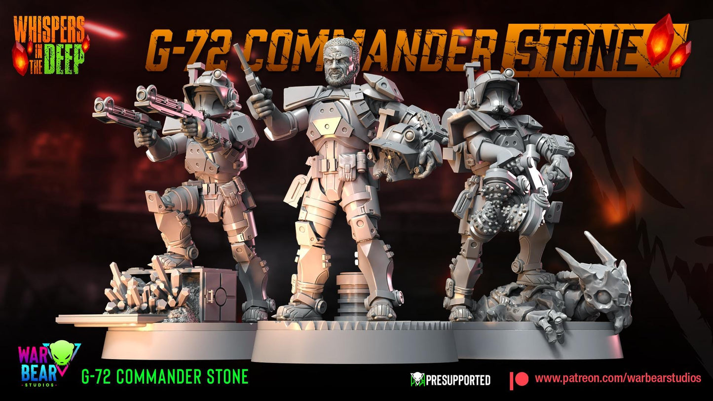 G-72 Commander Stone - Whispers in the Deep (Sculpted by War Bear Studios)