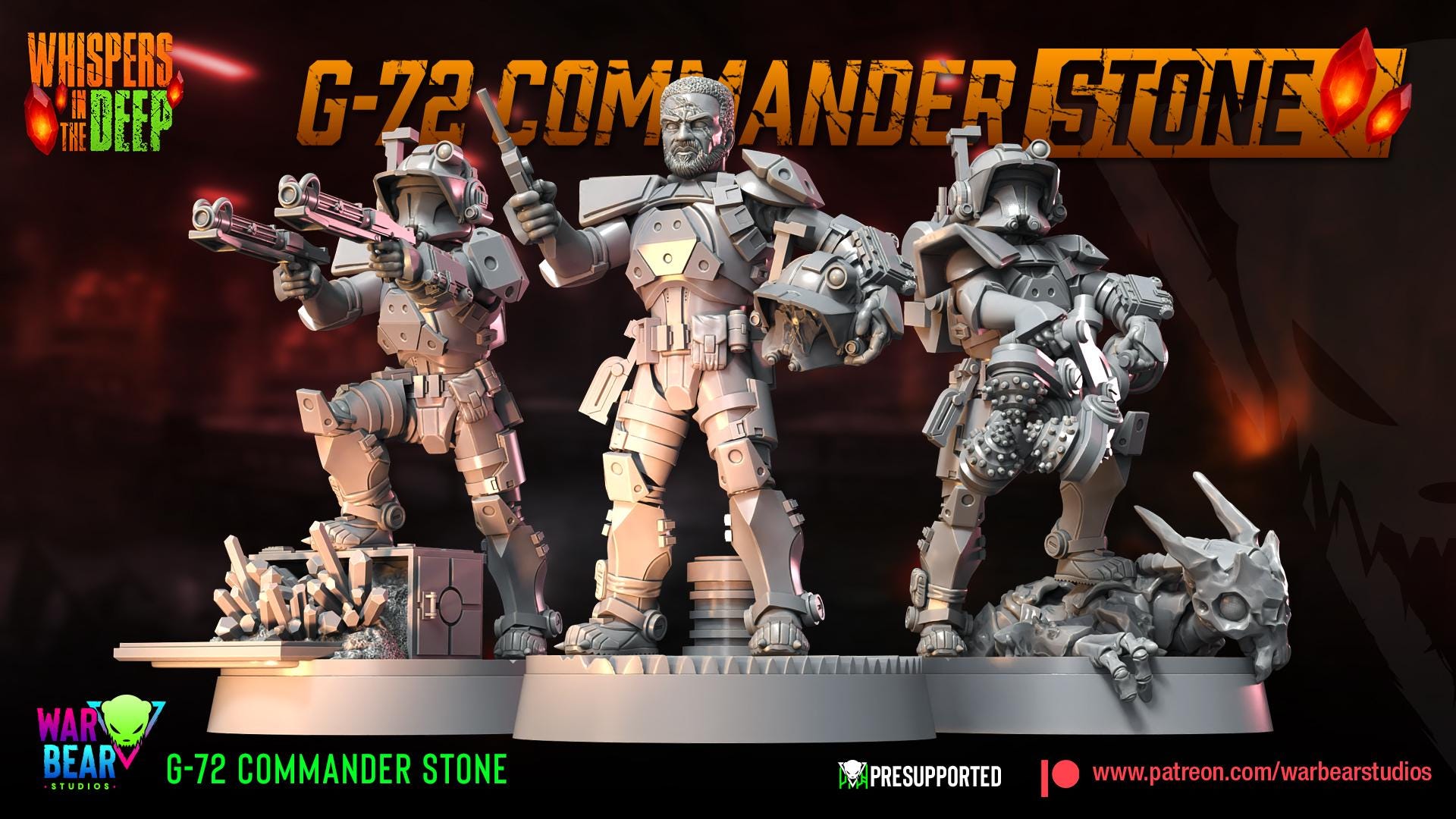 G-72 Commander Stone - Whispers in the Deep (Sculpted by War Bear Studios)