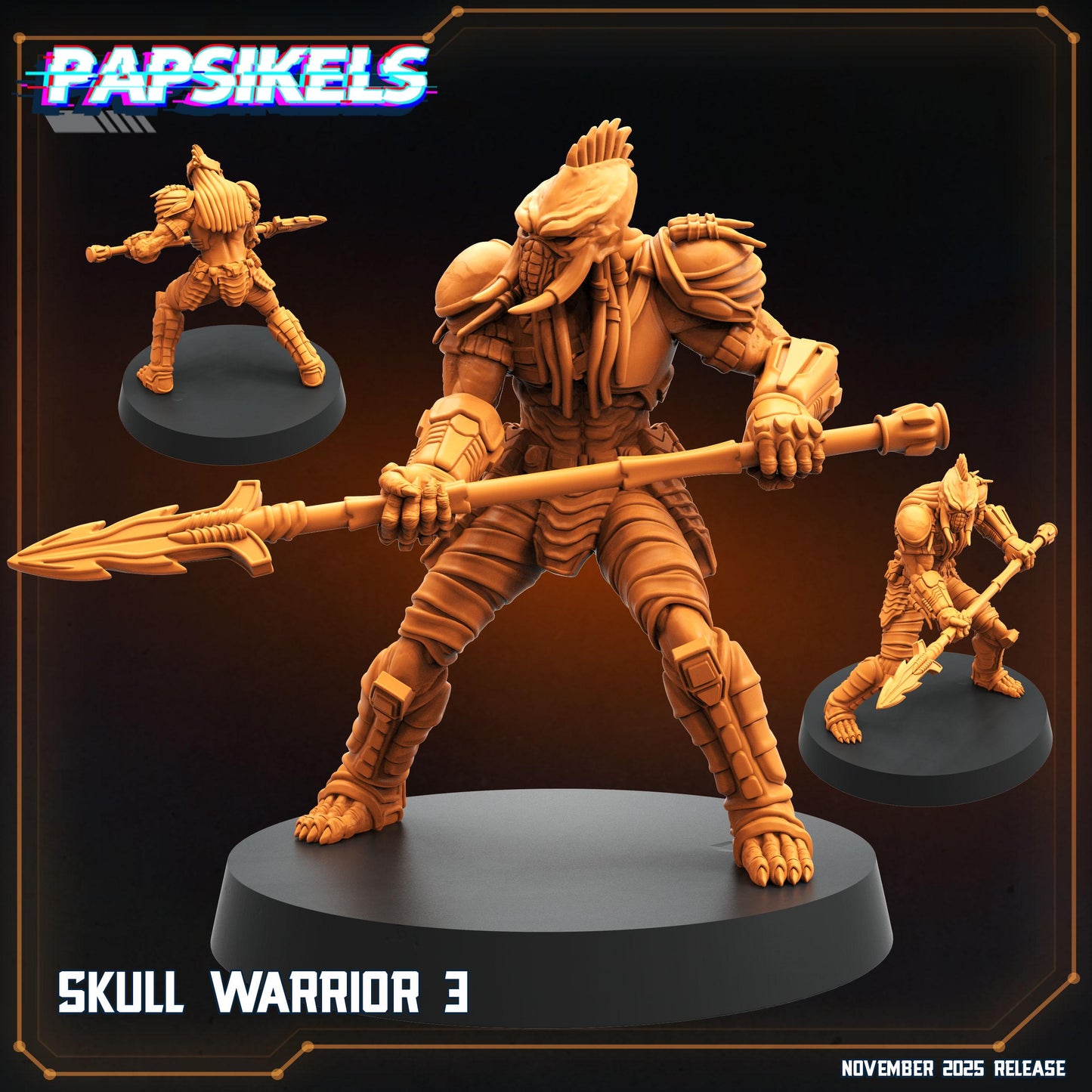 Skull Warriors - Predator Fan Art (sculpted by Papsikels)