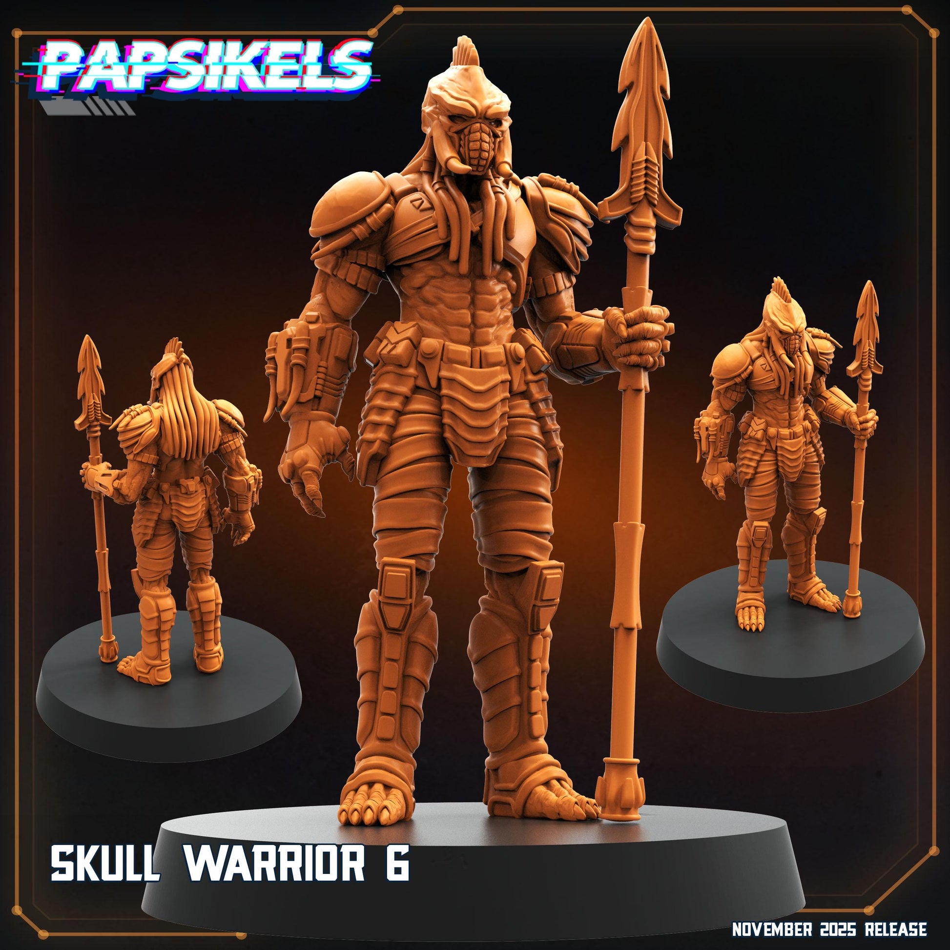 Skull Warriors - Predator Fan Art (sculpted by Papsikels)