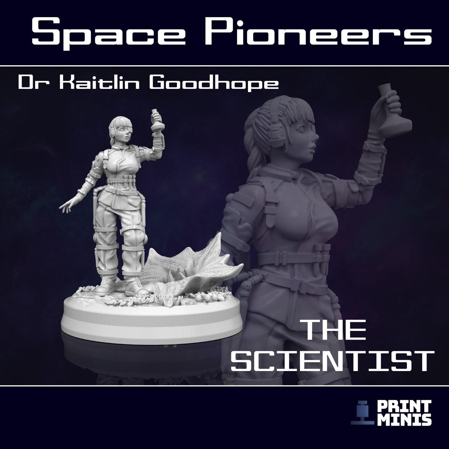 Space Pioneer Team (6) (by Print Minis)