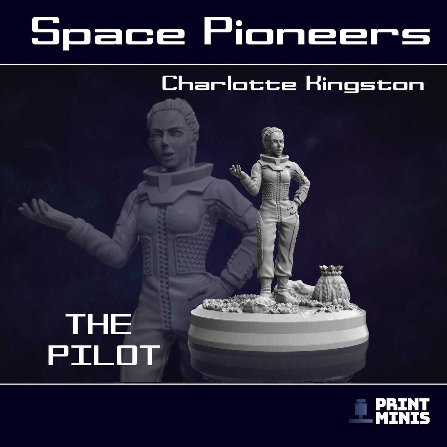 Space Pioneer Team (6) (by Print Minis)