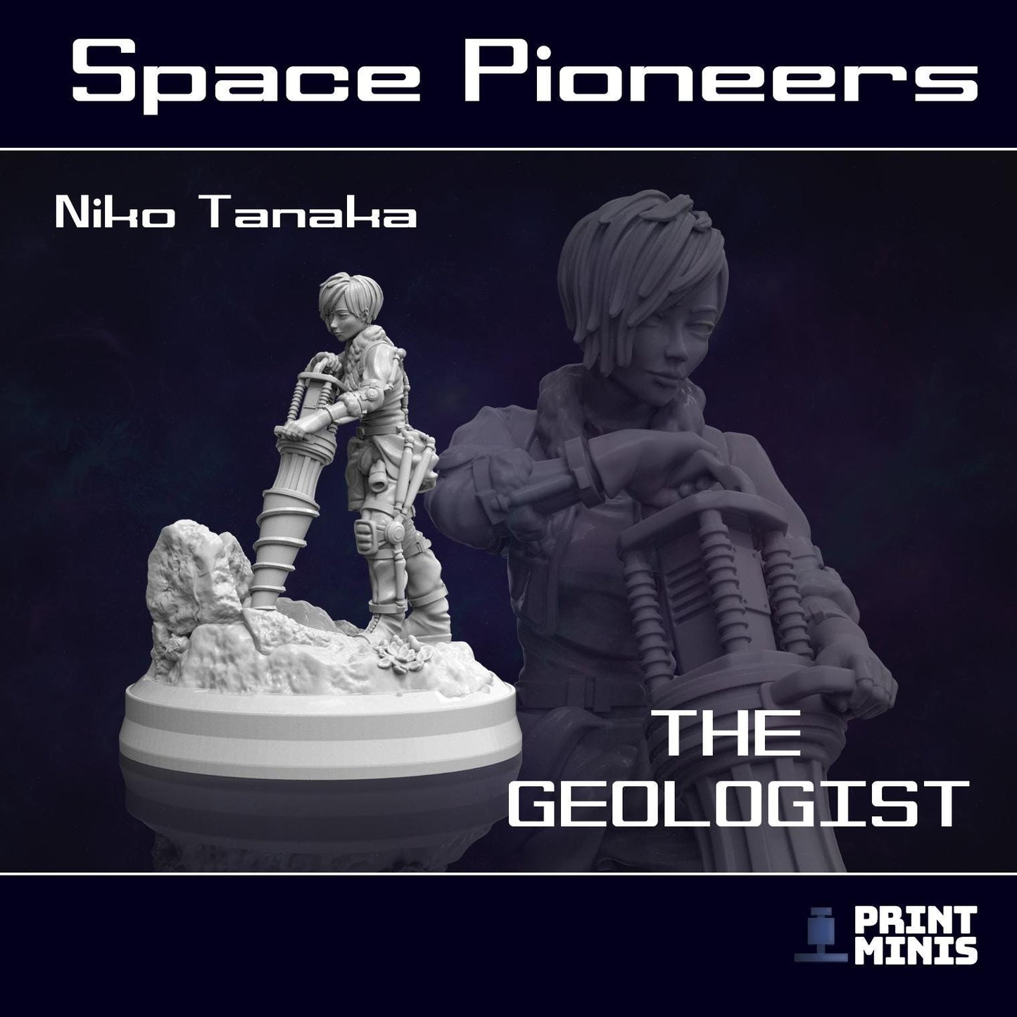 Space Pioneer Team (6) (by Print Minis)