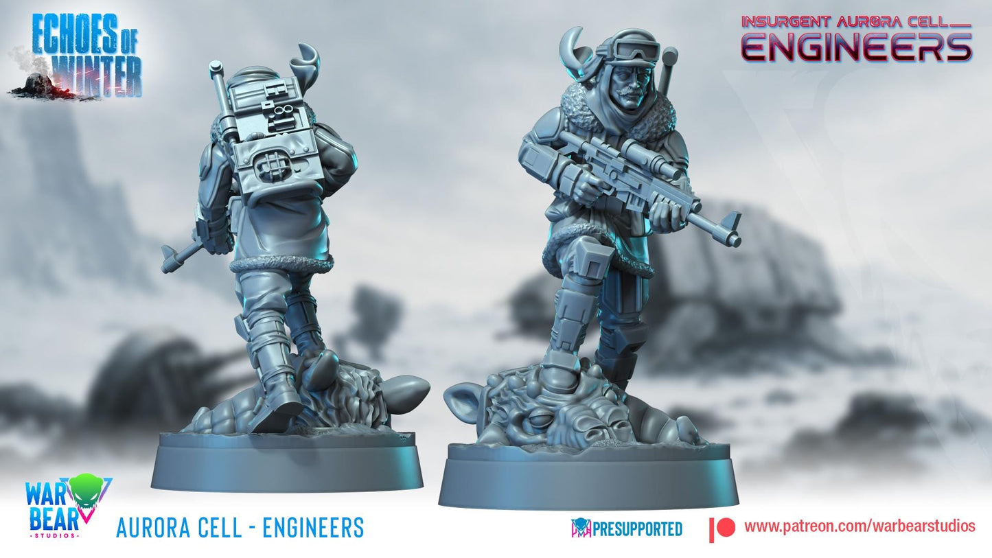Aurora Cell Engineers - set of 7 (Sculpted by War Bear Studios)