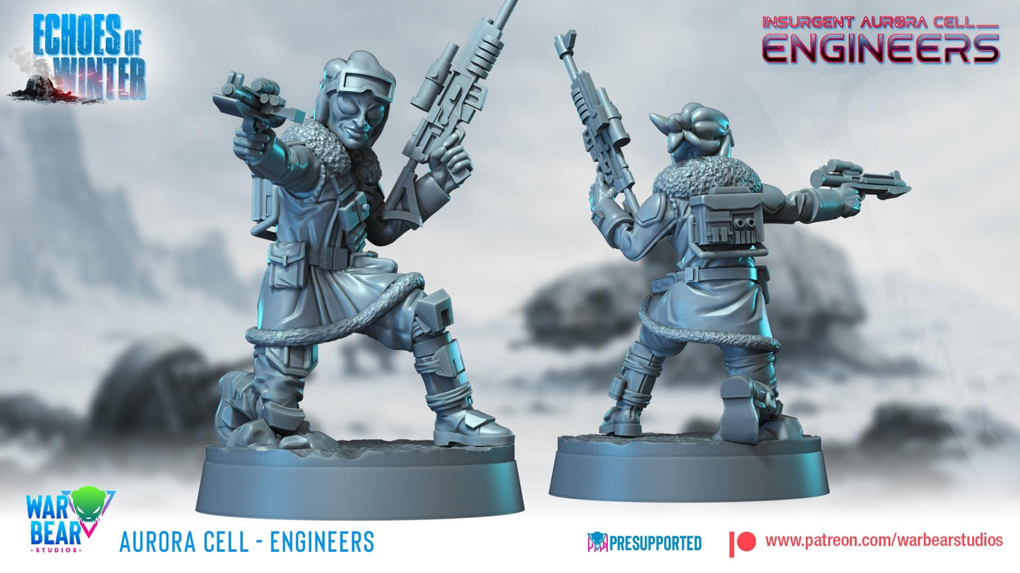 Aurora Cell Engineers - set of 7 (Sculpted by War Bear Studios)