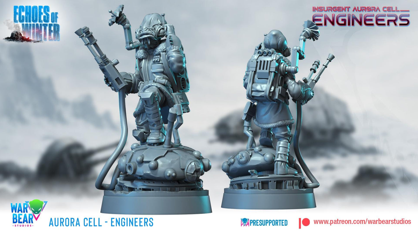 Aurora Cell Engineers - set of 7 (Sculpted by War Bear Studios)