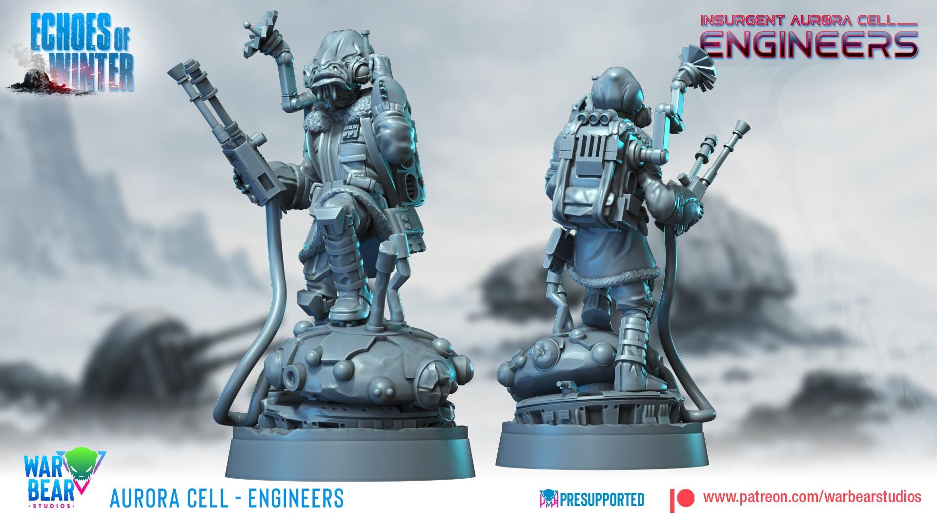 Aurora Cell Engineers - set of 7 (Sculpted by War Bear Studios)