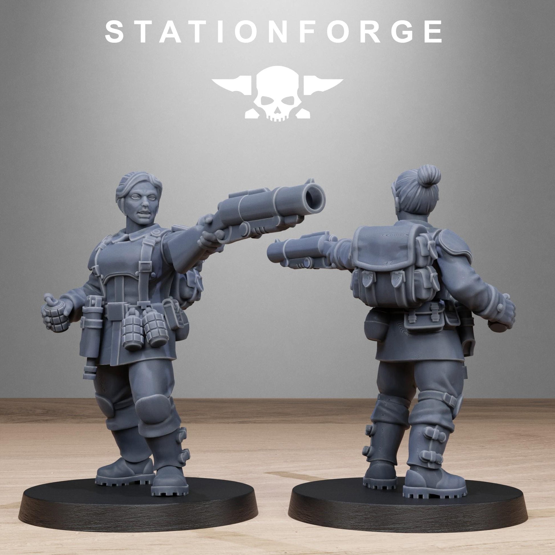 Free Guard Sisters - set of 10 (sculpted by Stationforge)