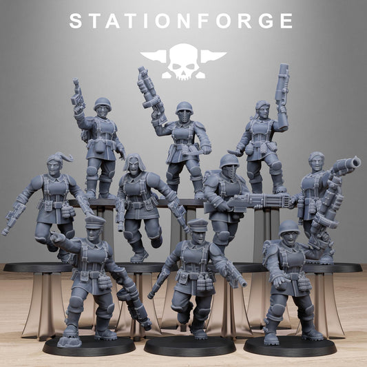 Free Guard Sisters - set of 10 (sculpted by Stationforge)
