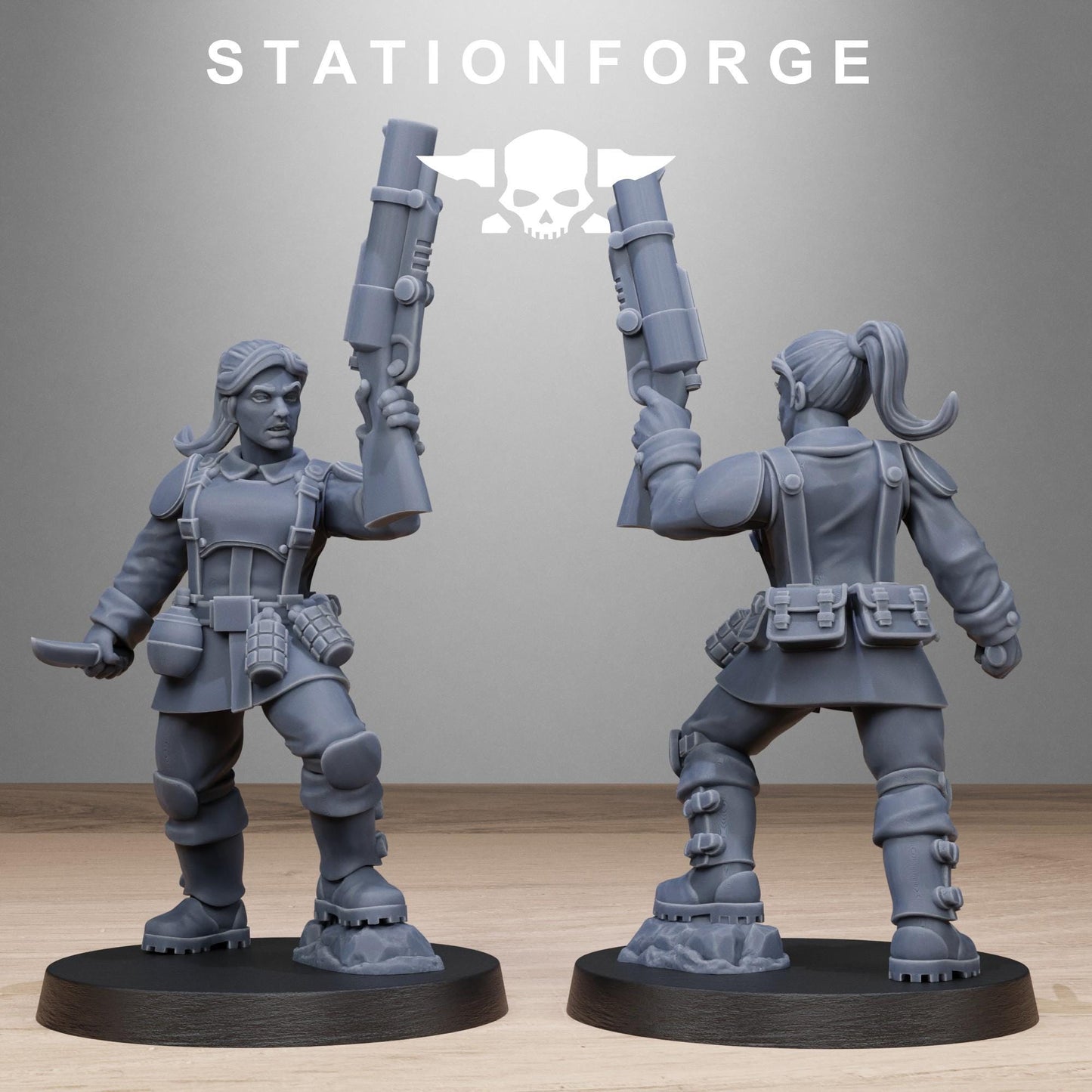 Free Guard Sisters - set of 10 (sculpted by Stationforge)