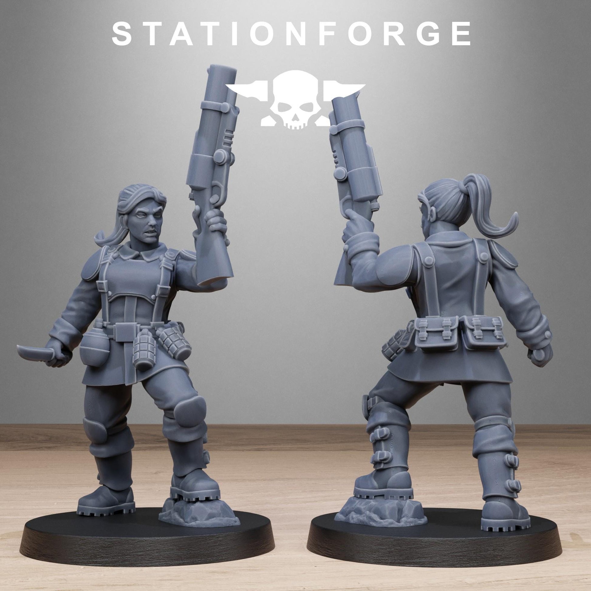 Free Guard Sisters - set of 10 (sculpted by Stationforge)