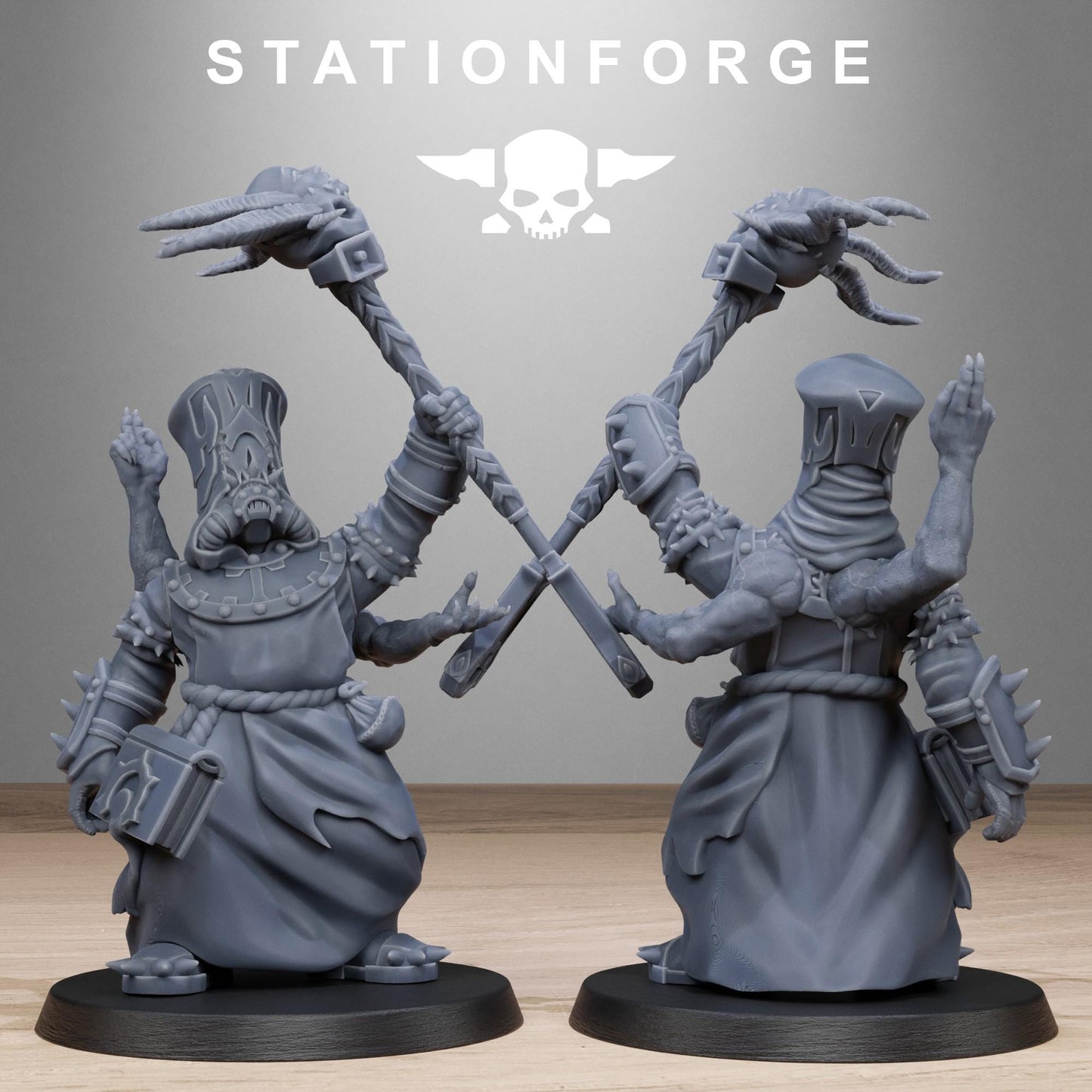 Scavenger Mystics - set of 10 (sculpted by Stationforge)