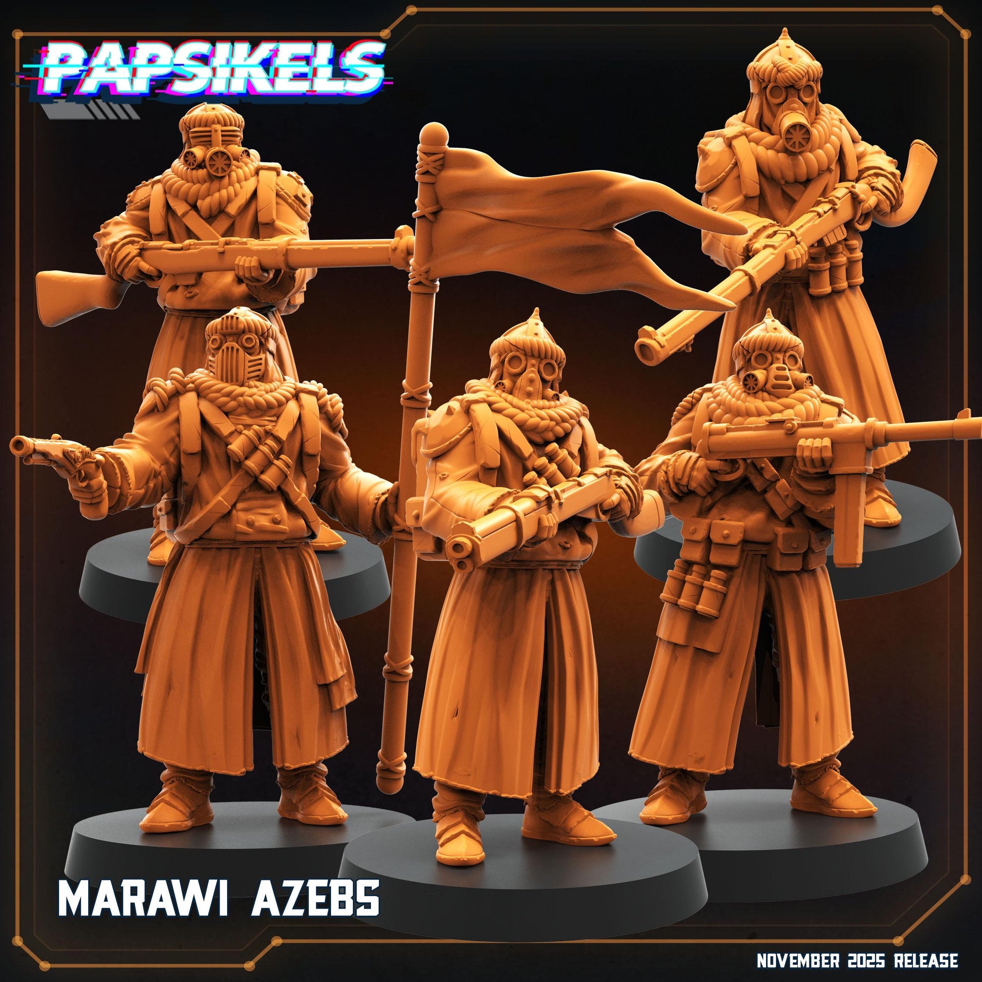 Marawi Azebs - set of 5 (sculpted by Papsikels)