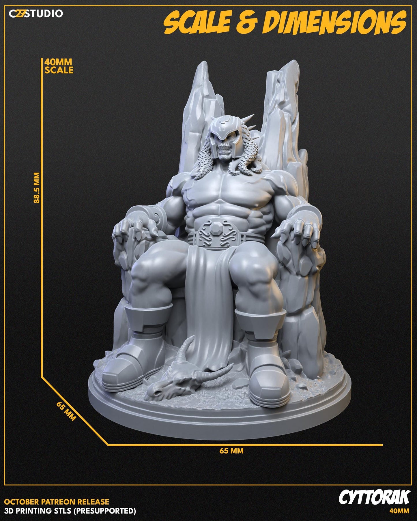 Cyttorak 40mm miniature (sculpted by C27 collectibles) (Crisis Protocol Proxy/Alternative)