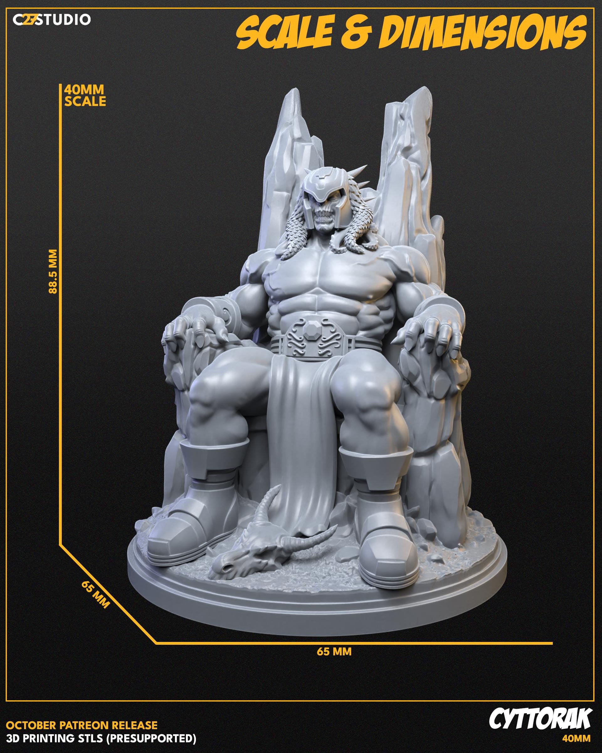 Cyttorak 40mm miniature (sculpted by C27 collectibles) (Crisis Protocol Proxy/Alternative)