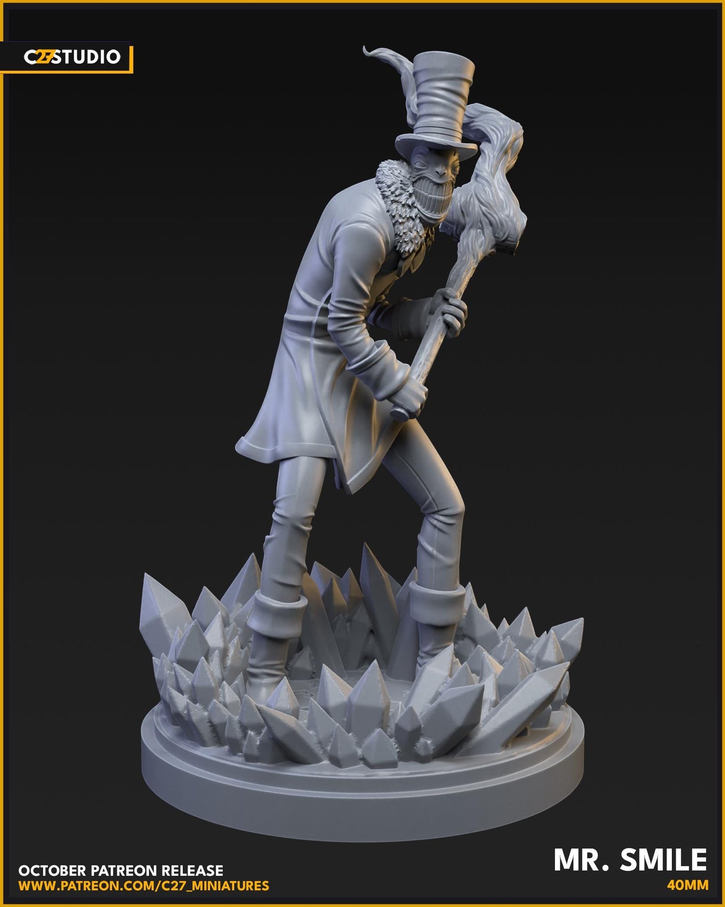 Mr Smile 40mm miniature (sculpted by C27 collectibles) (Crisis Protocol Proxy/Alternative)