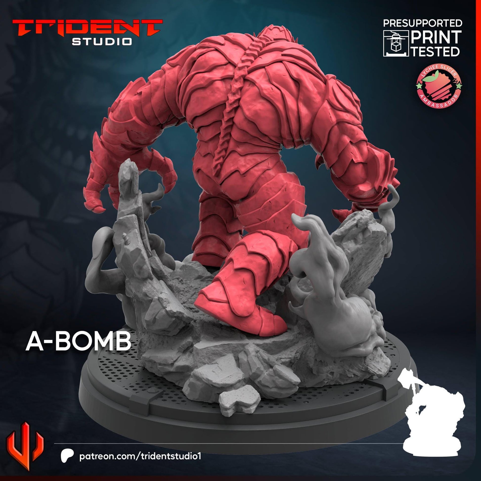 A-Bomb (Fan art sculpted by Trident Studio) (Crisis Protocol Proxy/Alternative)