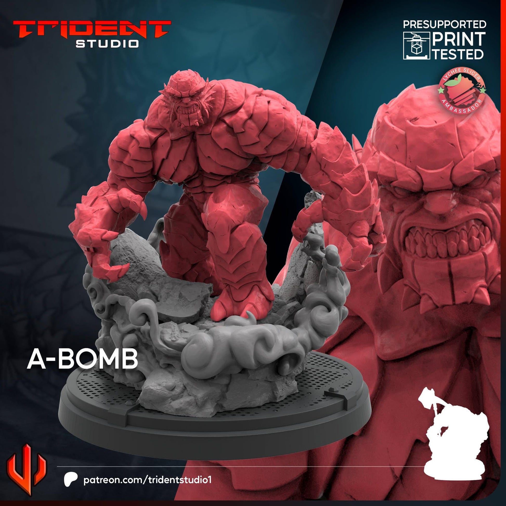 A-Bomb (Fan art sculpted by Trident Studio) (Crisis Protocol Proxy/Alternative)
