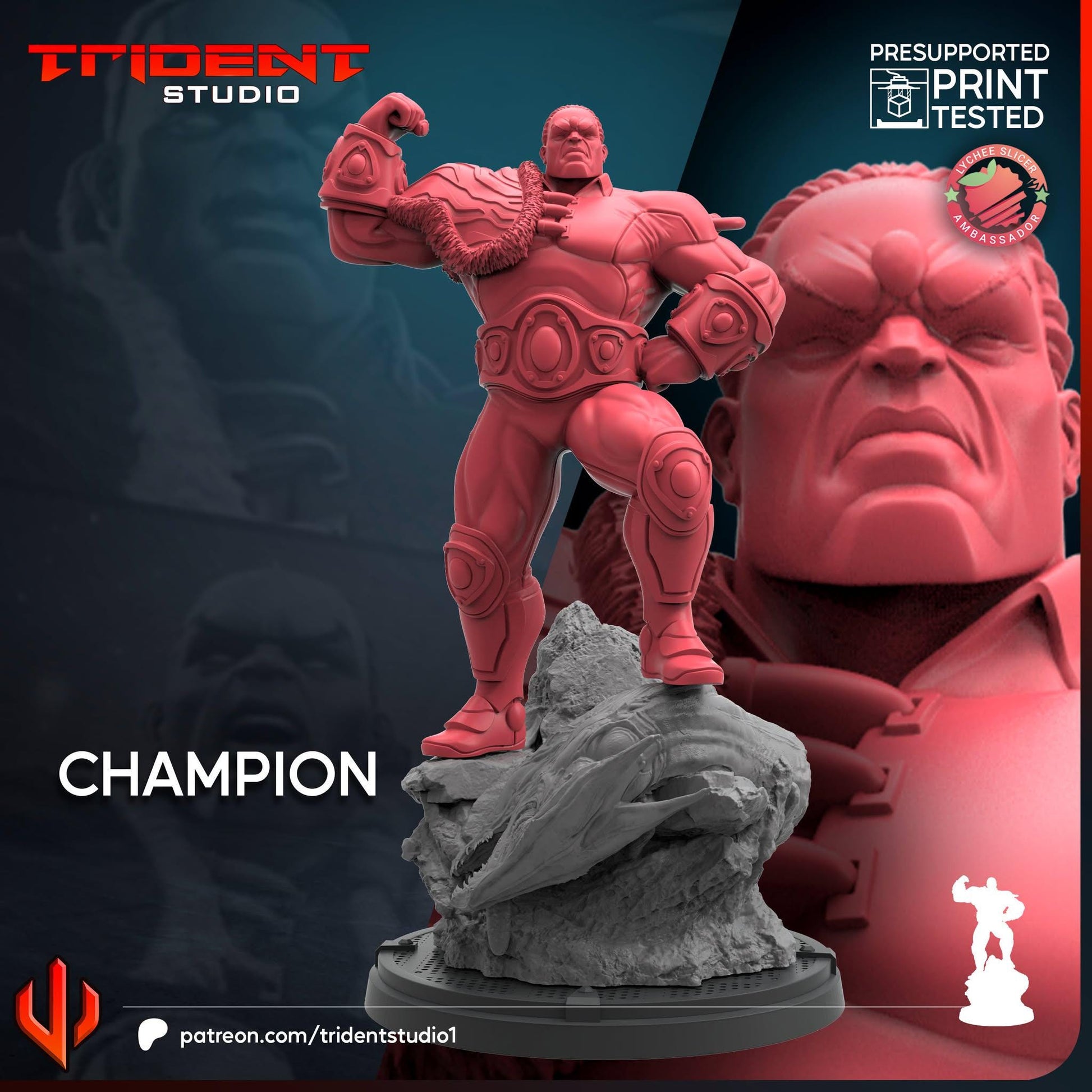 Champion (Fan art sculpted by Trident Studio) (Crisis Protocol Proxy/Alternative)