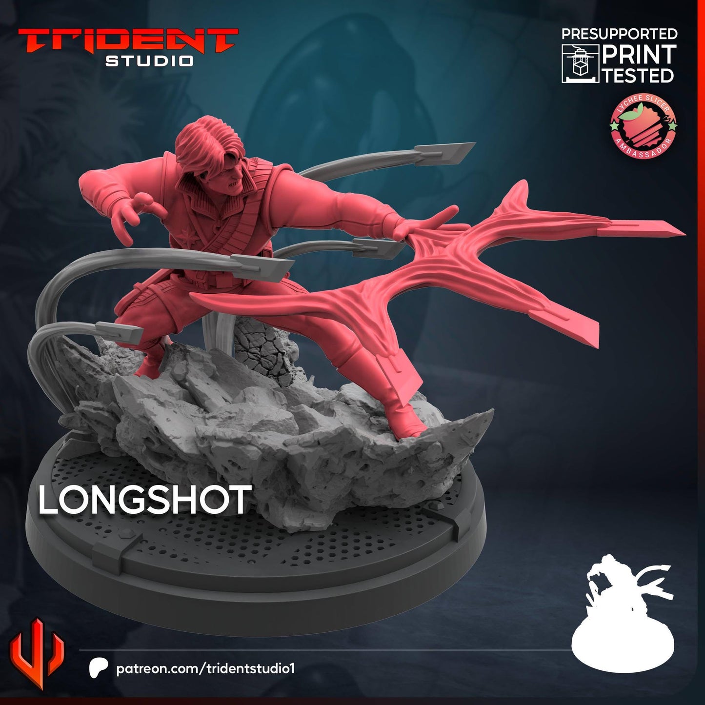 Longshot (Fan art sculpted by Trident Studio) (Crisis Protocol Proxy/Alternative)