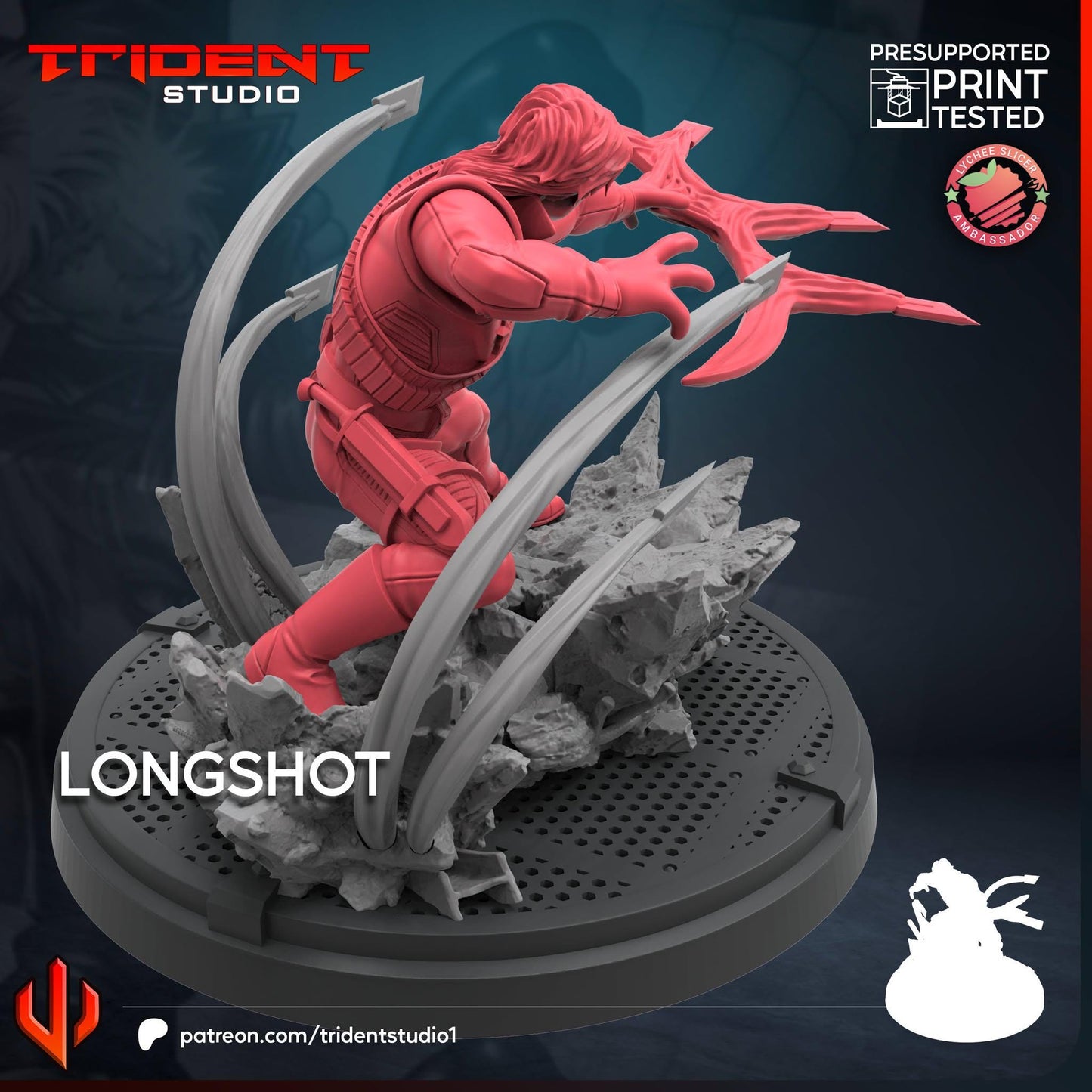 Longshot (Fan art sculpted by Trident Studio) (Crisis Protocol Proxy/Alternative)