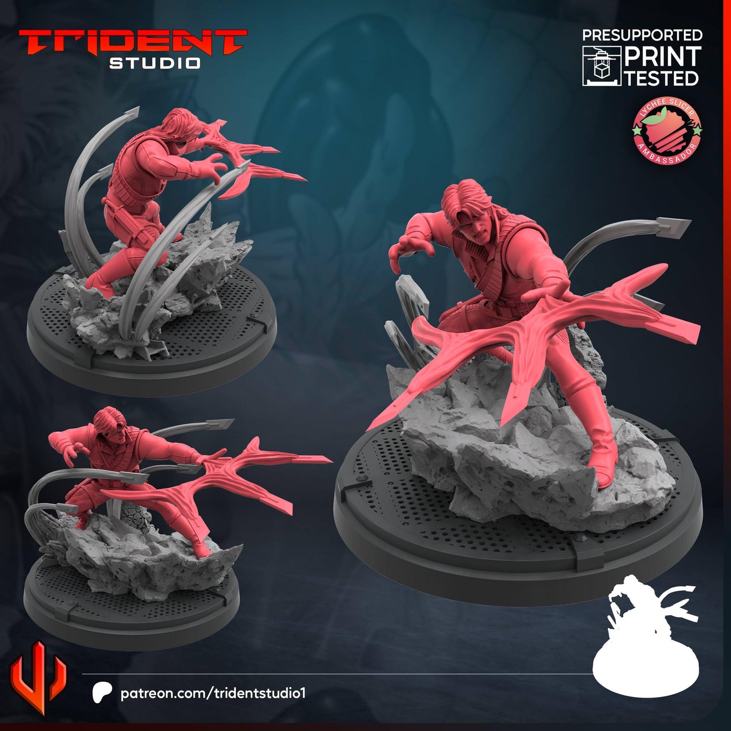Longshot (Fan art sculpted by Trident Studio) (Crisis Protocol Proxy/Alternative)