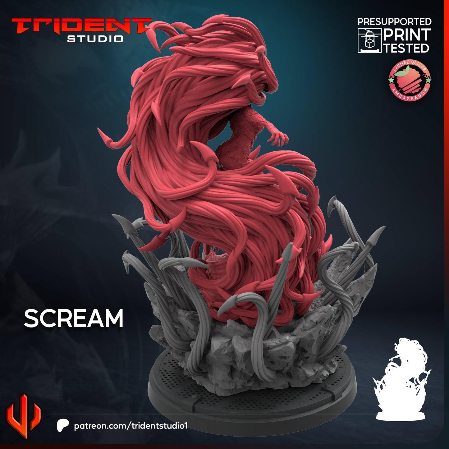 Scream (Fan art sculpted by Trident Studio) (Crisis Protocol Proxy/Alternative)