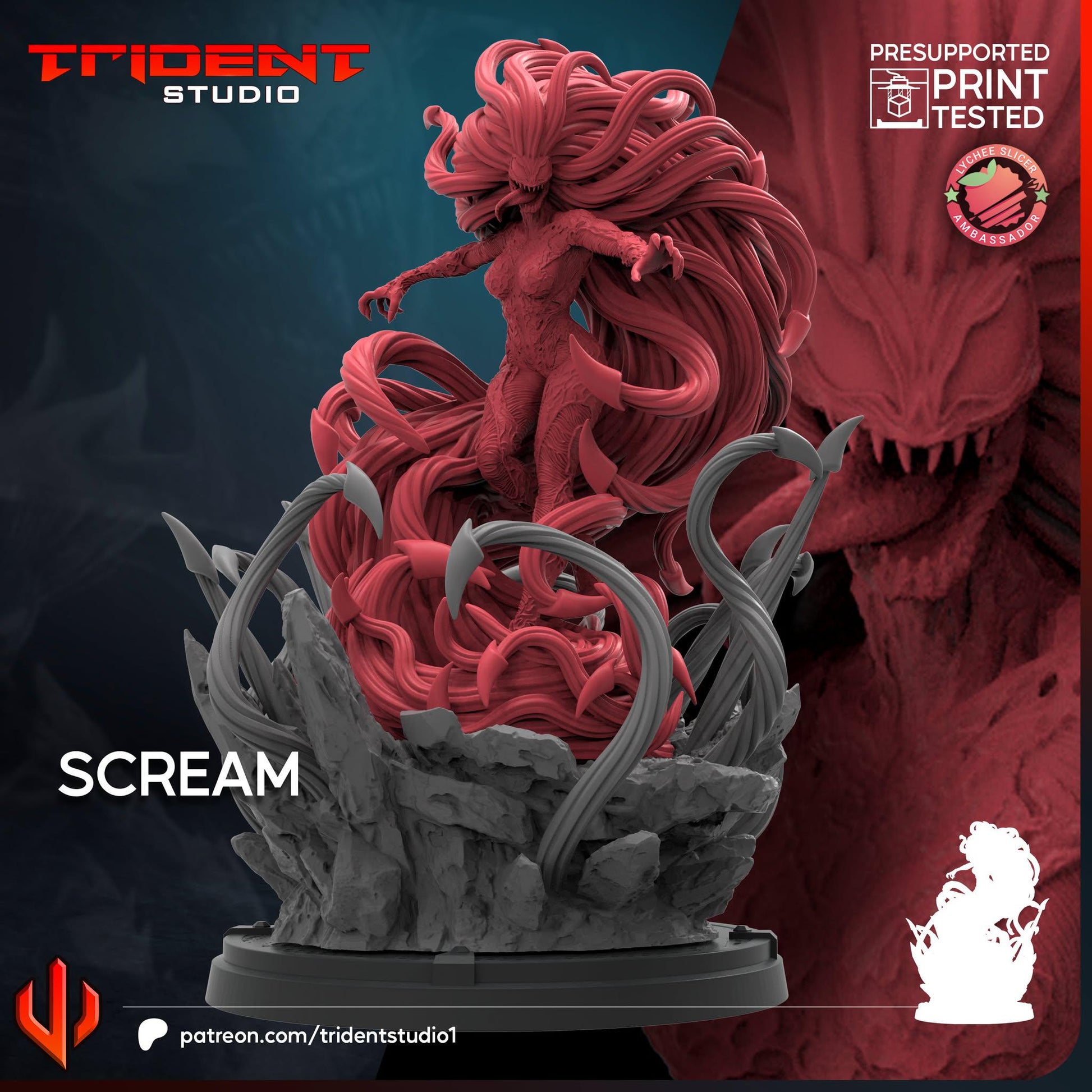 Scream (Fan art sculpted by Trident Studio) (Crisis Protocol Proxy/Alternative)