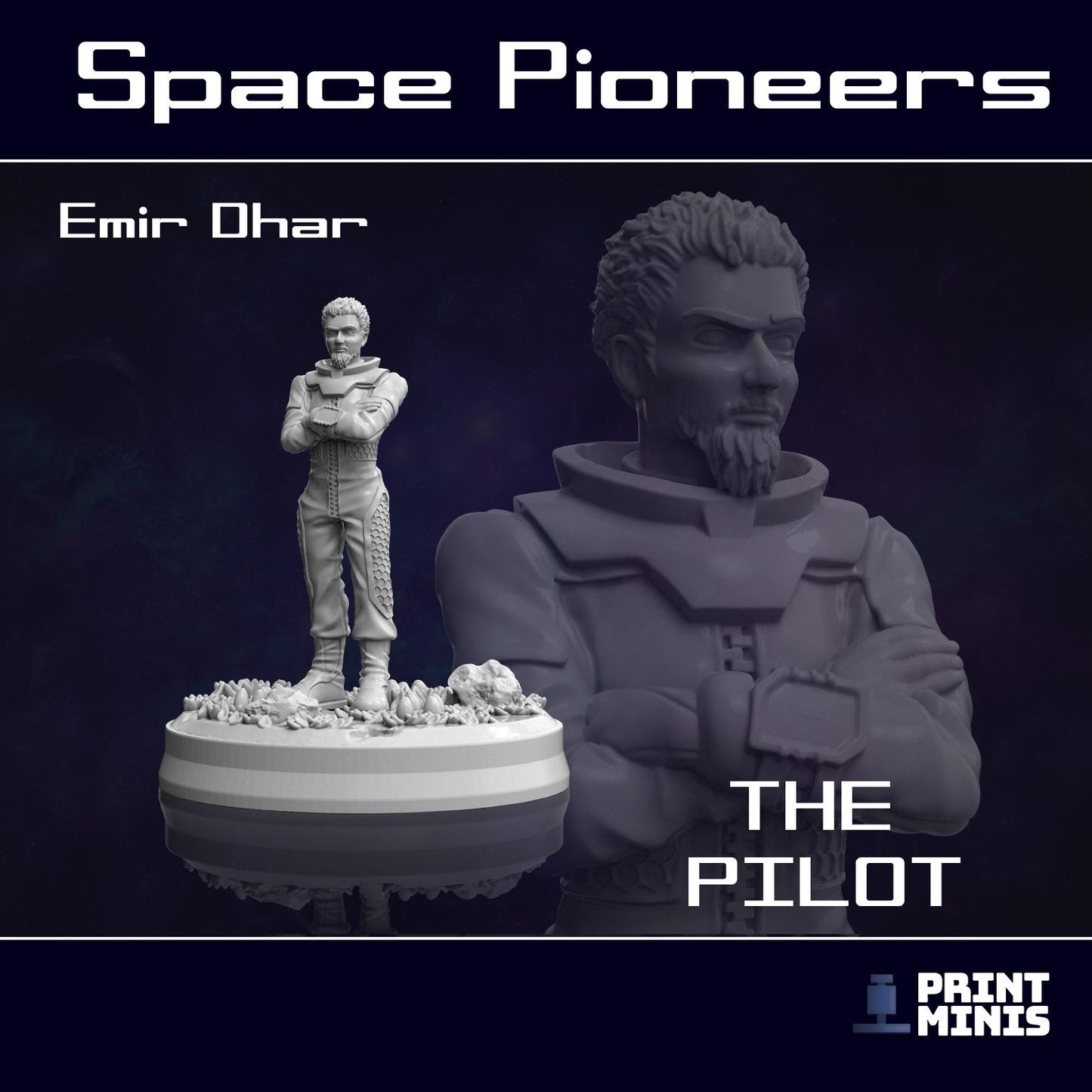 Space Pioneer Team (6) (by Print Minis)