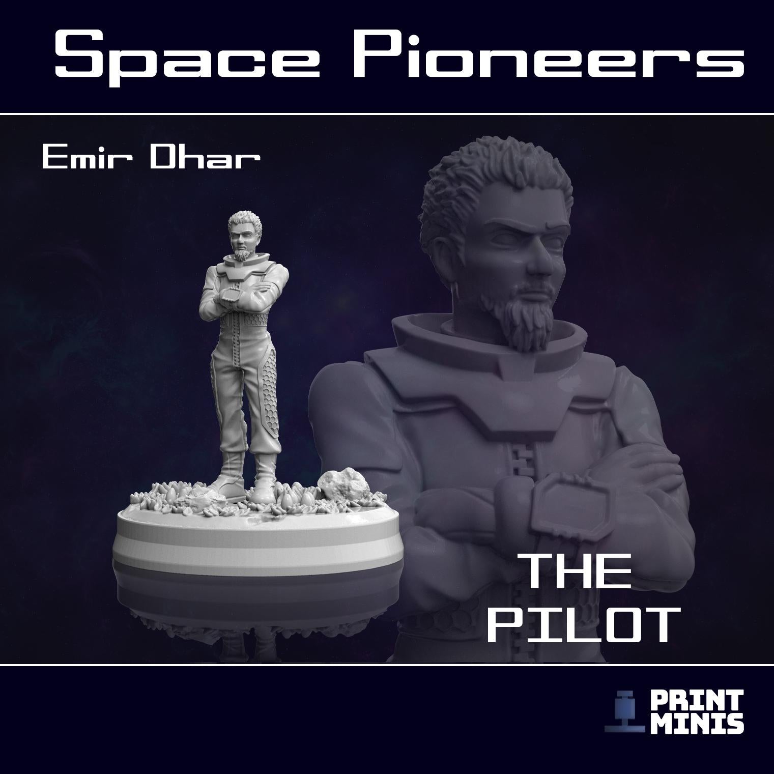 Space Pioneer Team (6) (by Print Minis)