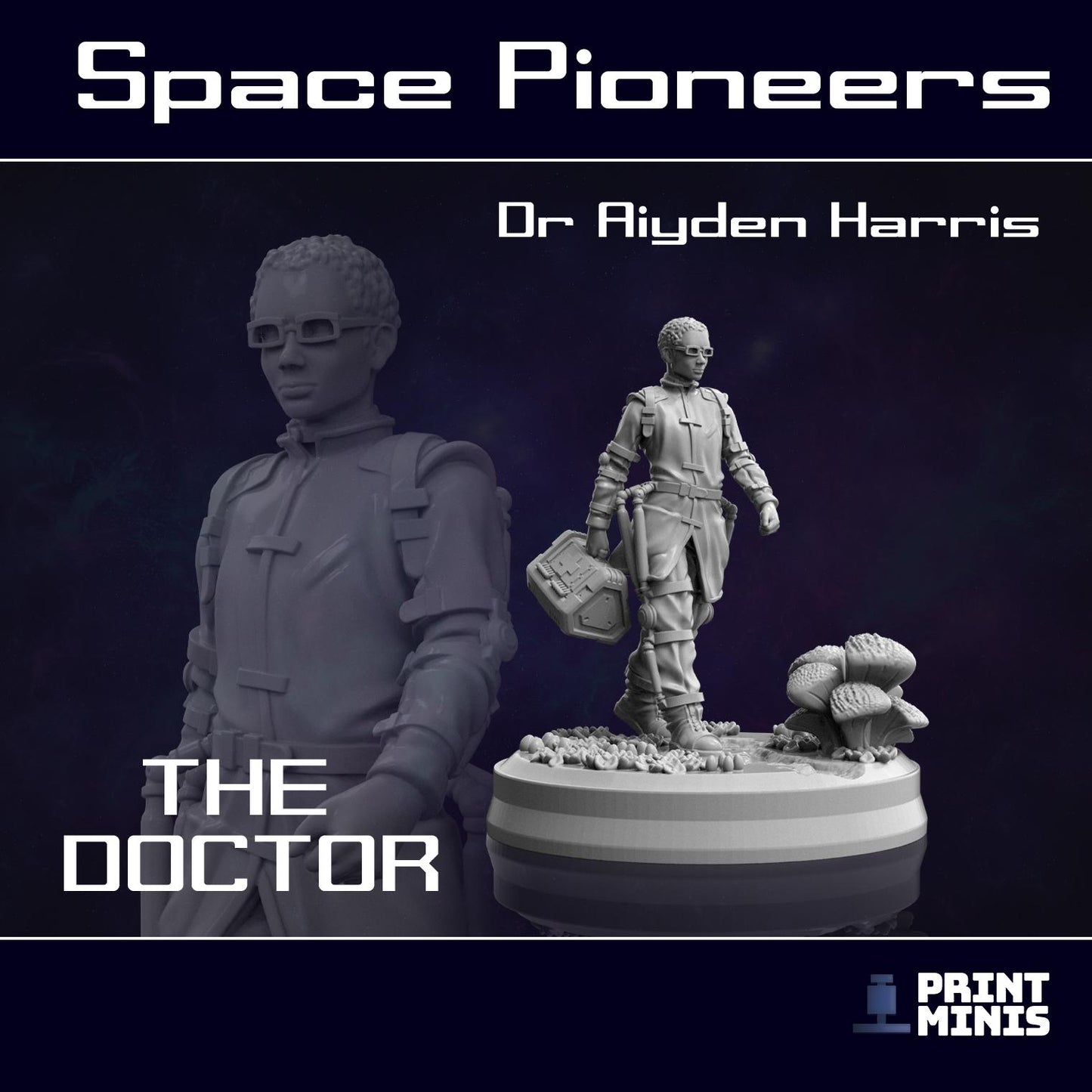 Space Pioneer Team (6) (by Print Minis)