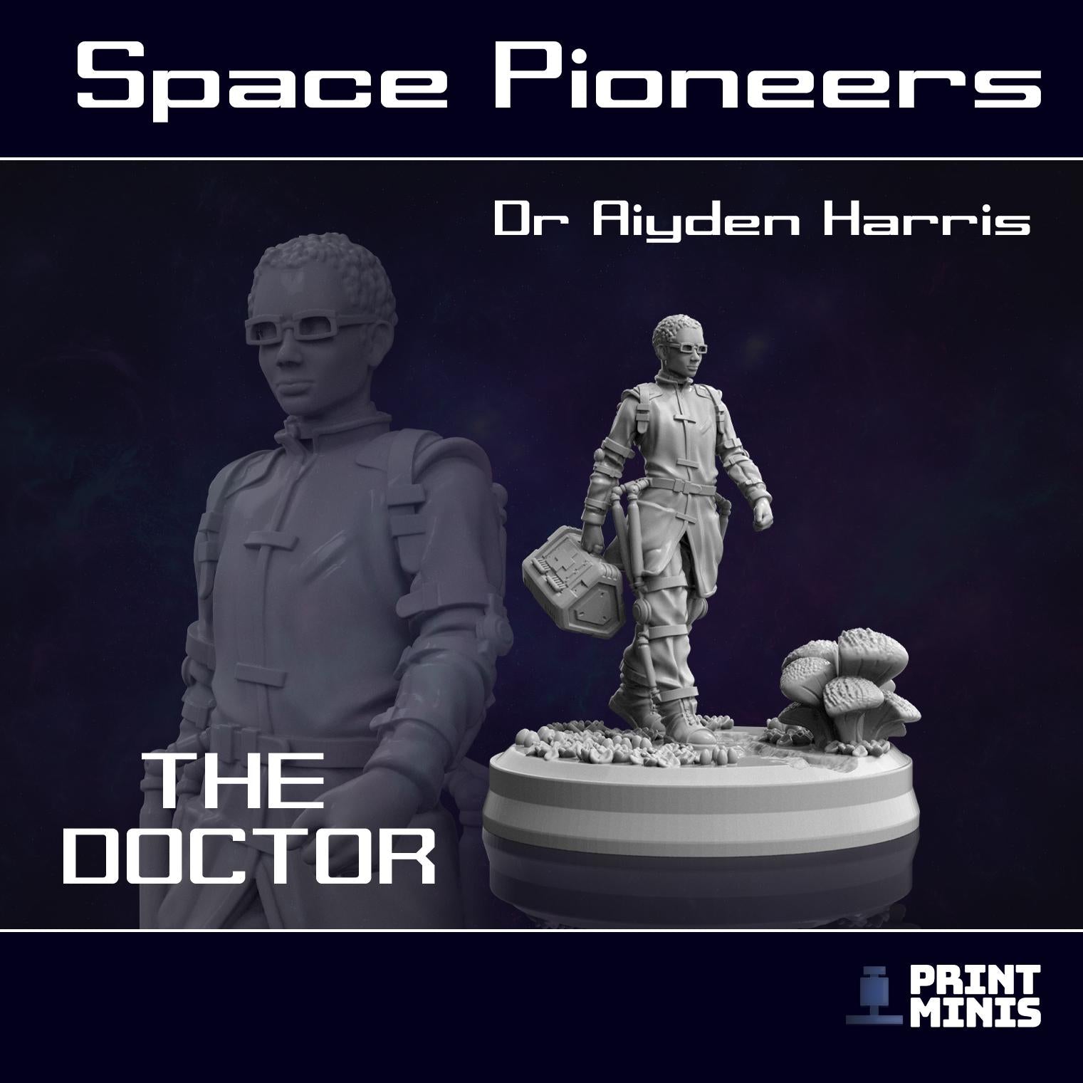 Space Pioneer Team (6) (by Print Minis)