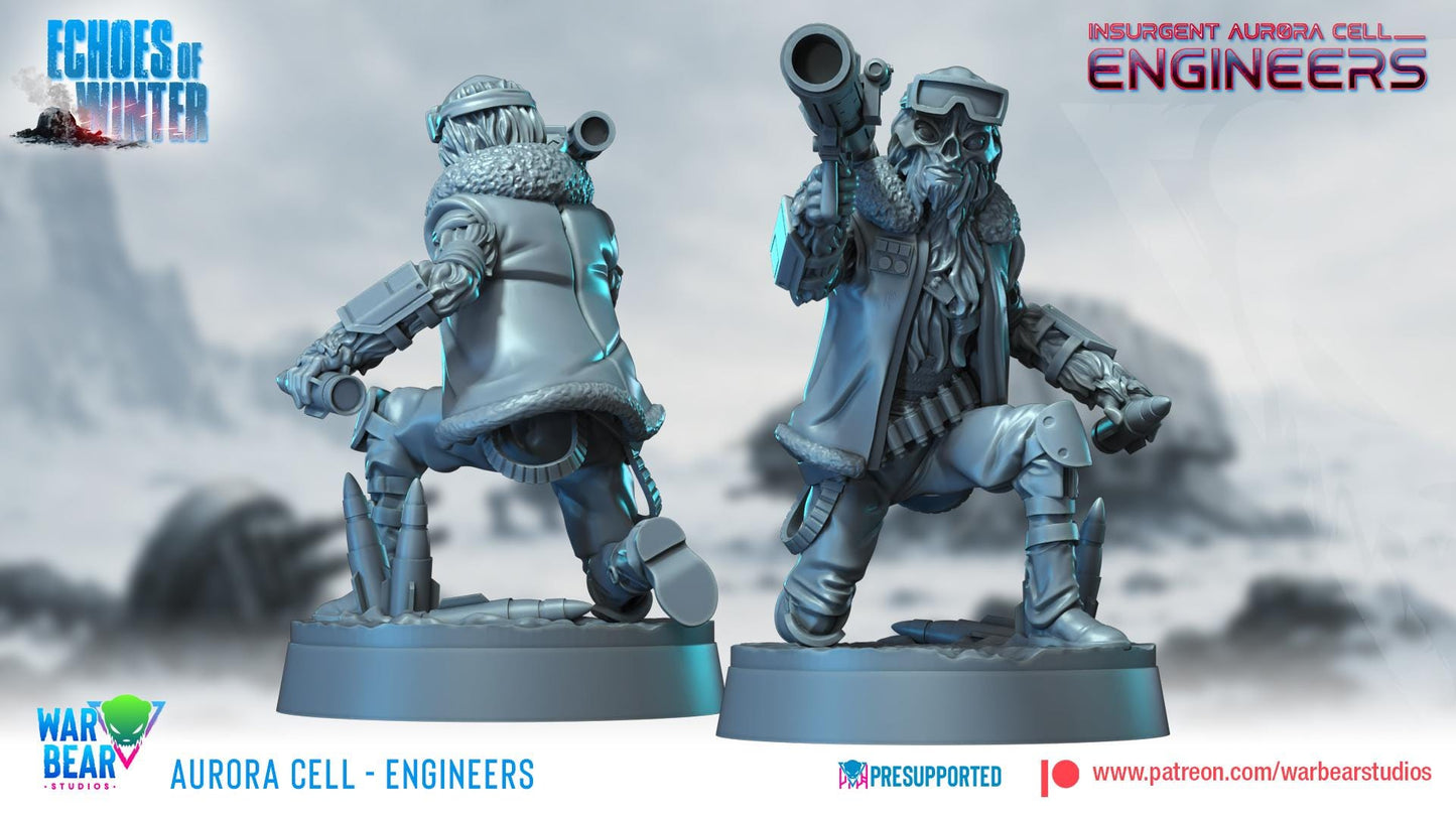 Aurora Cell Engineers - set of 7 (Sculpted by War Bear Studios)