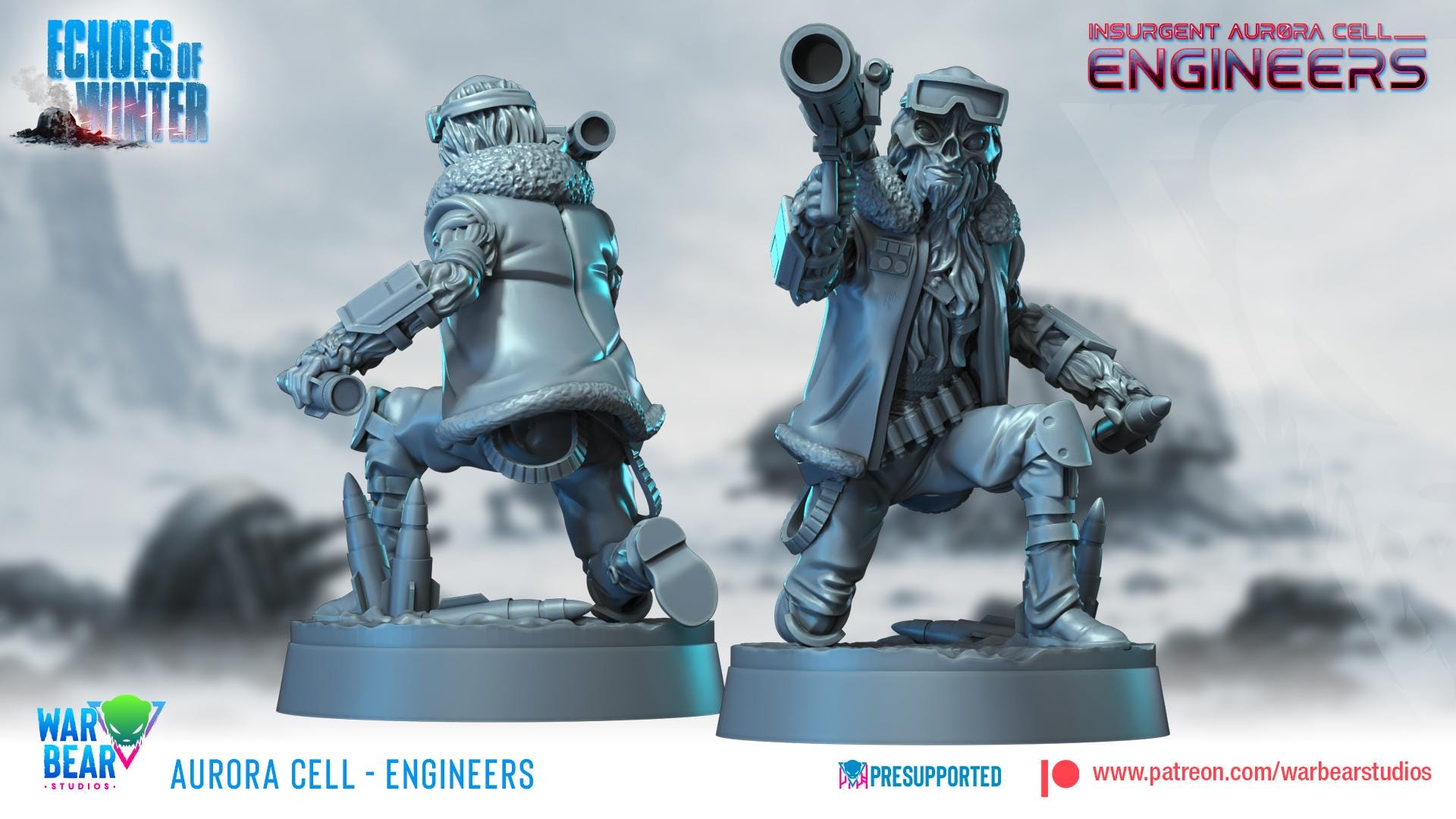 Aurora Cell Engineers - set of 7 (Sculpted by War Bear Studios)