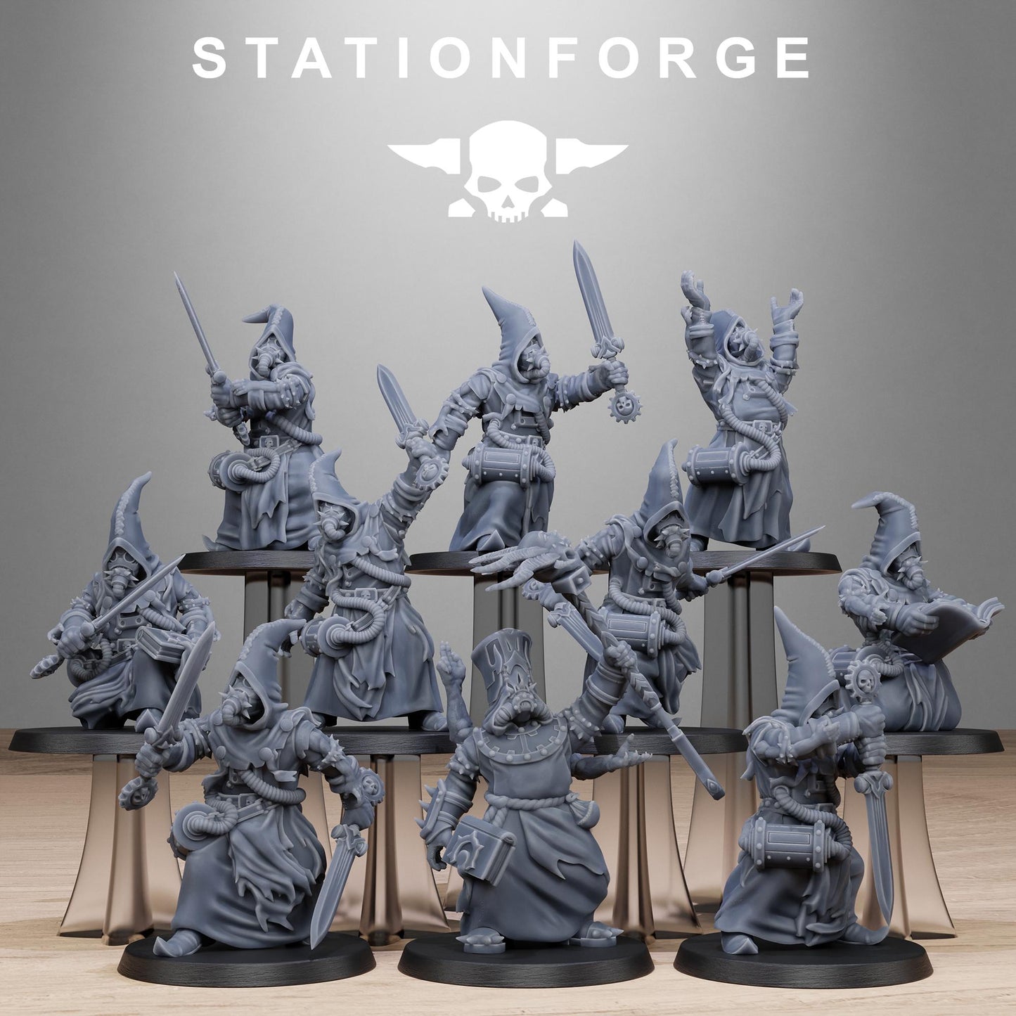 Scavenger Mystics - set of 10 (sculpted by Stationforge)