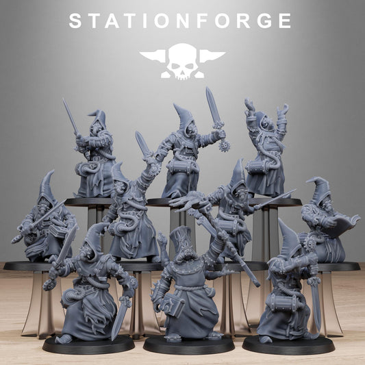 Scavenger Mystics - set of 10 (sculpted by Stationforge)