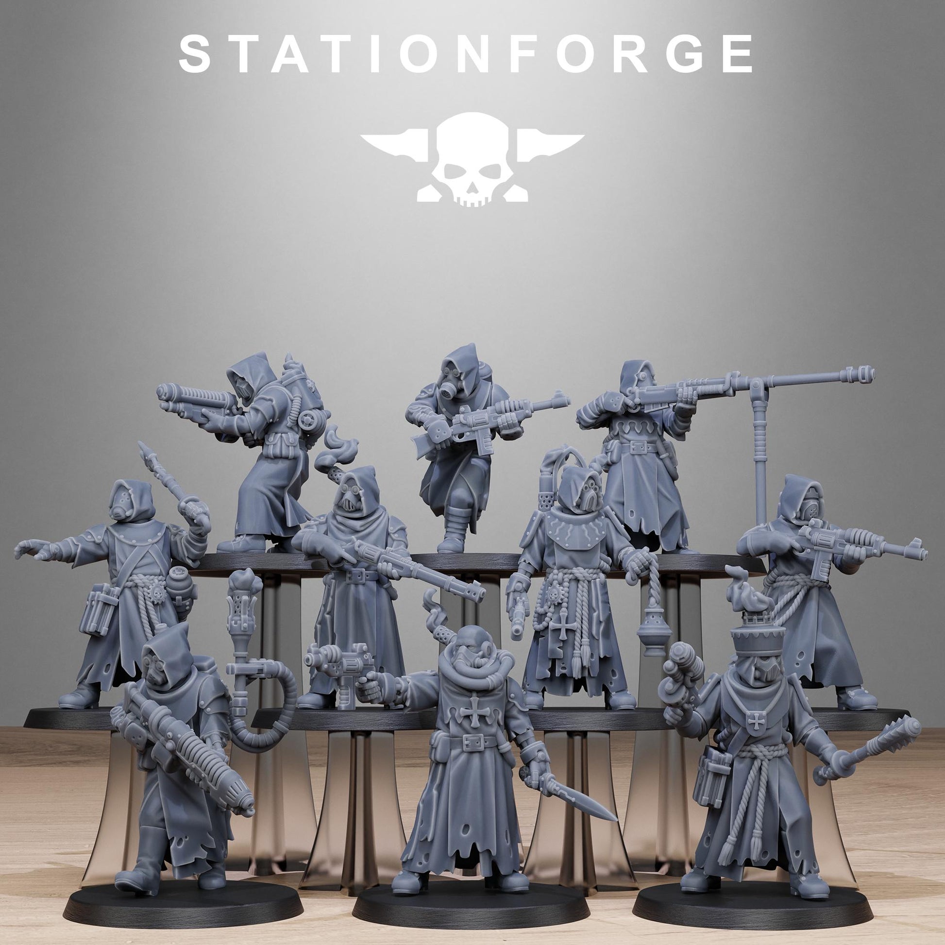 Scavenger Sanctum Infantry- set of 10 (sculpted by Stationforge)