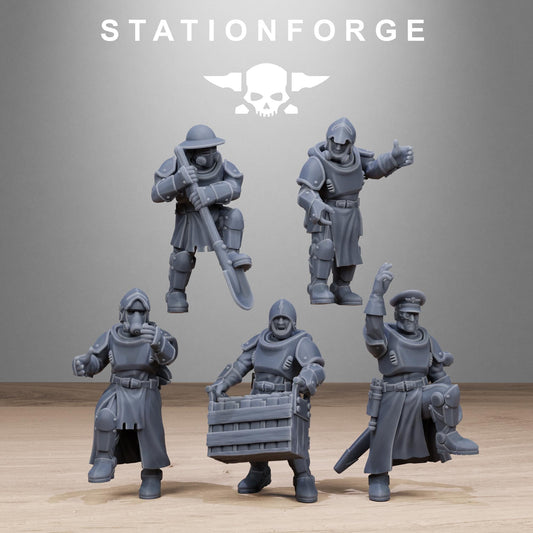 Royal Guard Light Artillery Crew - set of 5 (sculpted by Stationforge)