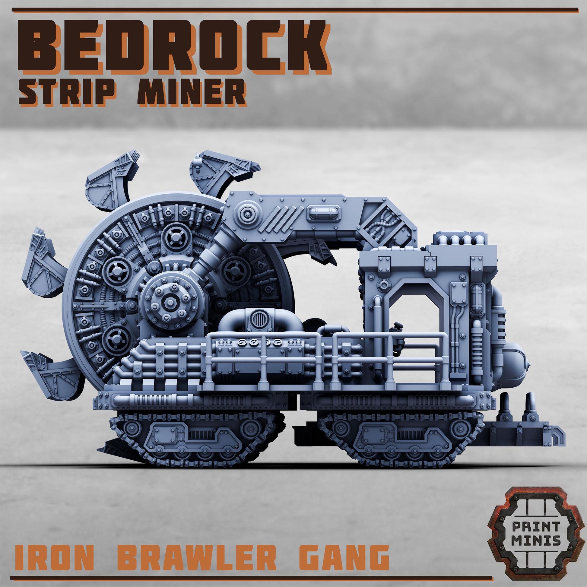 Bedrock, Strip Miner - Iron Brawler Gang (by Print Minis)