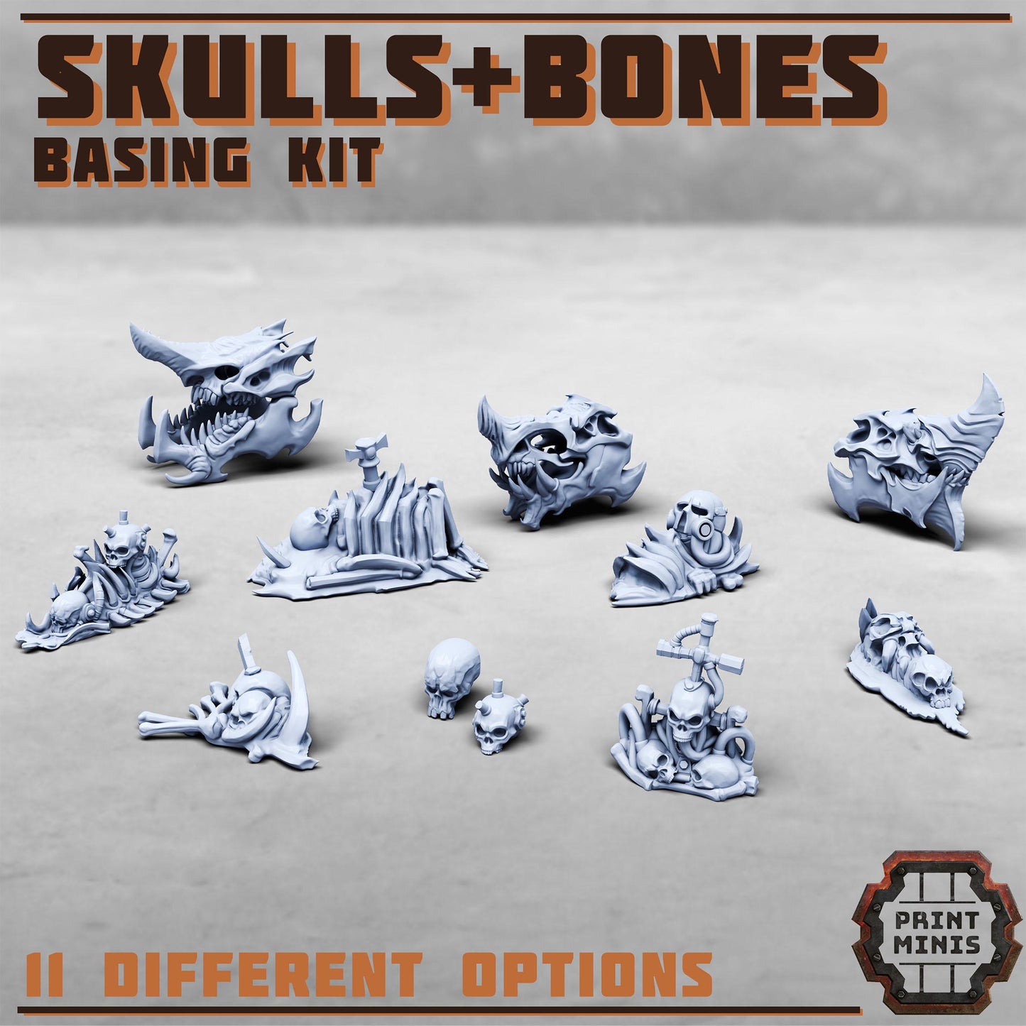 Skulls and Bones - Basing Kit (by Print Minis)