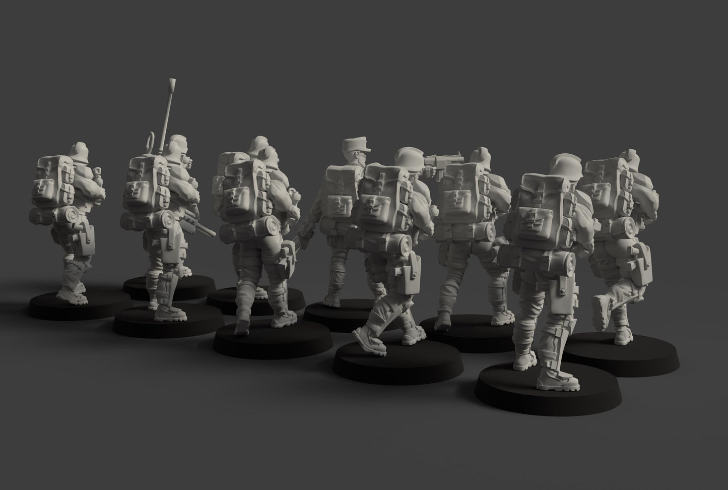 Infantry Troopers - set of 10 (Sculpted by Fantasy Cult Miniatures)