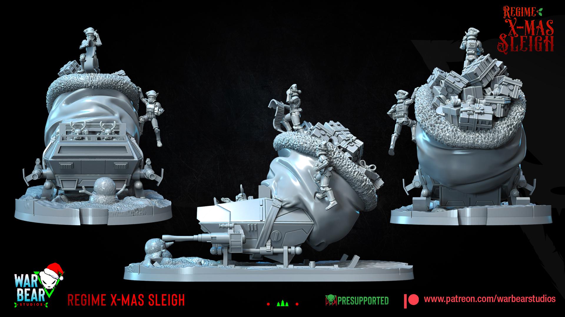 Regime X-mas Sleigh (Sculpted by War Bear Studios)
