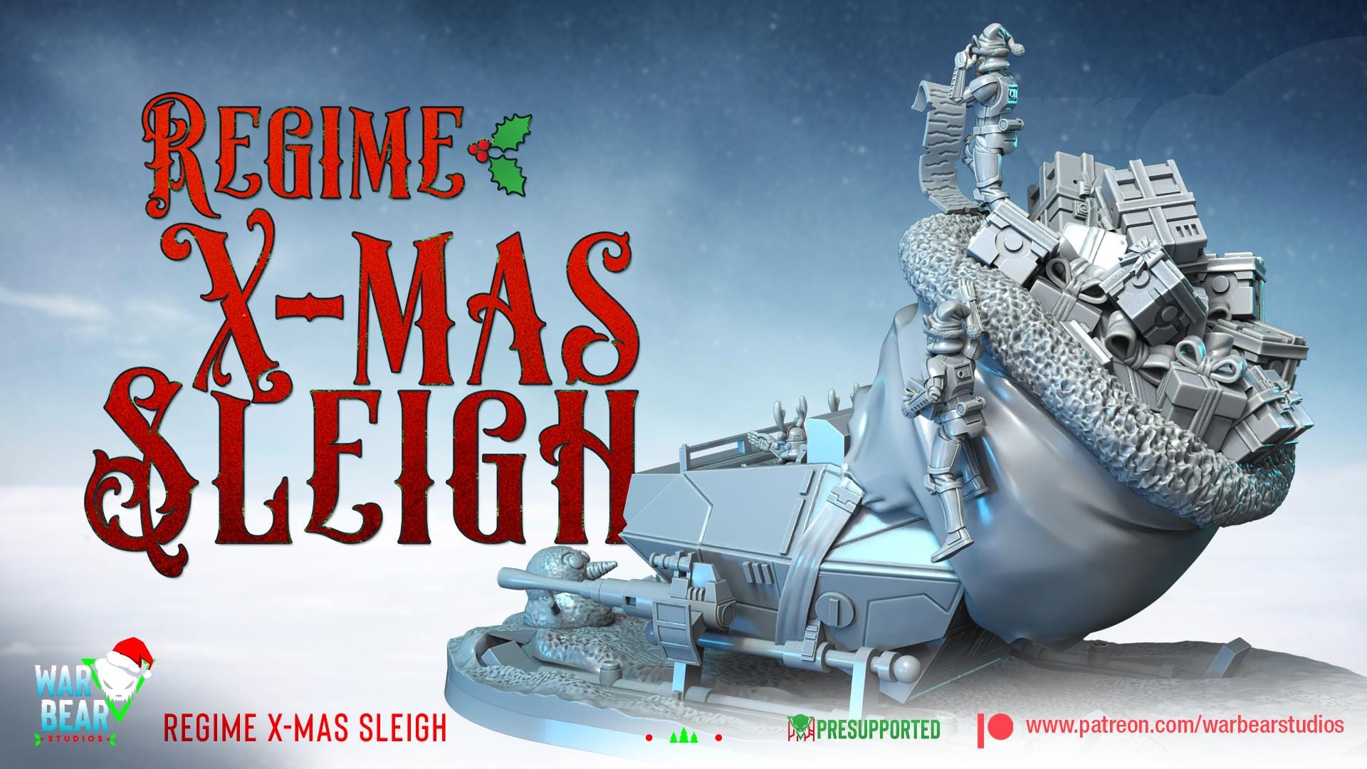 Regime X-mas Sleigh (Sculpted by War Bear Studios)
